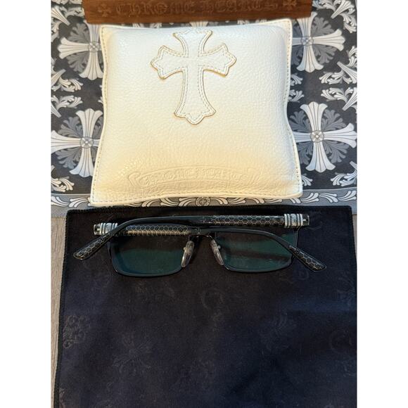 Chrome Hearts Glasses 'Slap Nuts I' Glossy Black - Picture 5 of 5